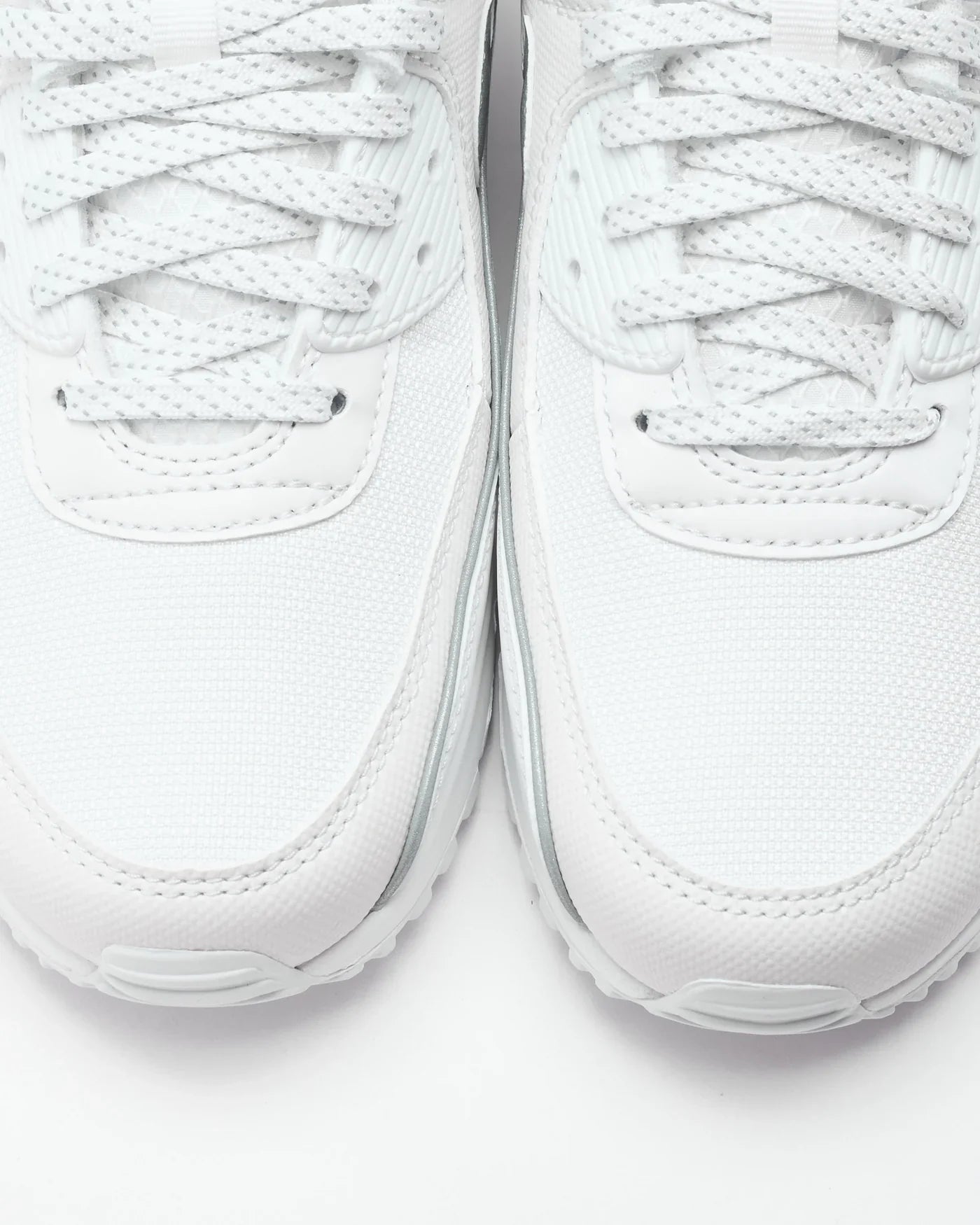Nike Air Max 90 Premium Blanc et Argent Métallique Réfléchissant