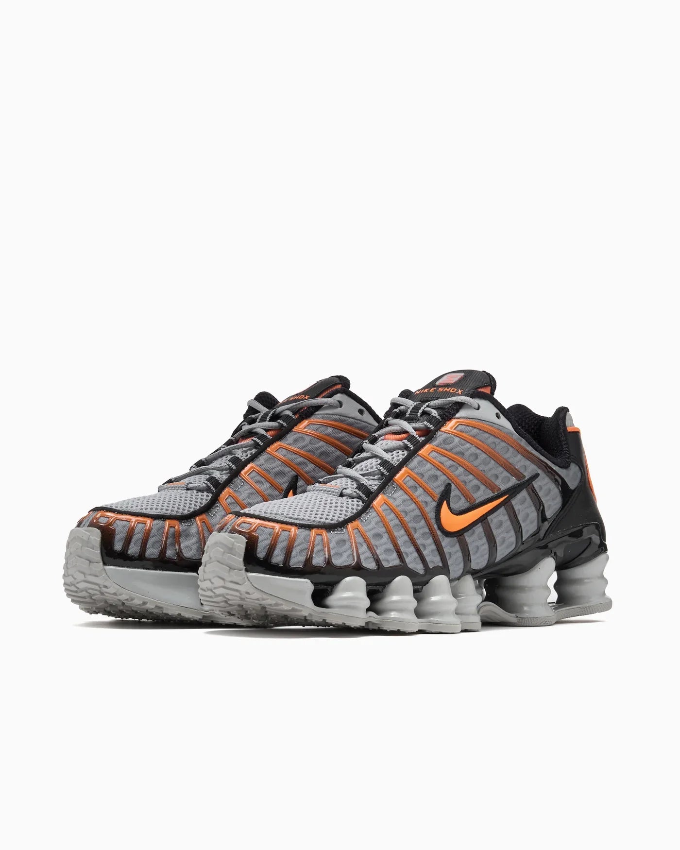 Nike Shox TL gris fumé clair noir mandarine vif