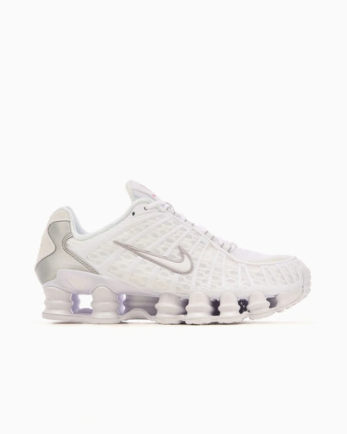 Nike Shox TL Blanc et argent métallique