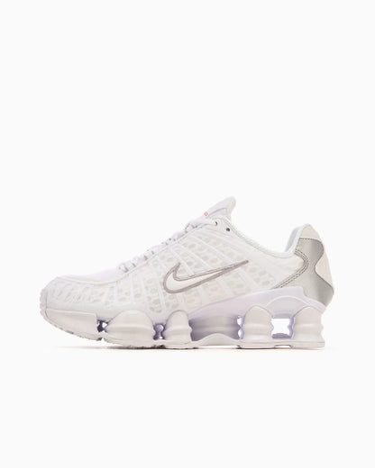 Nike Shox TL Blanc et argent métallique