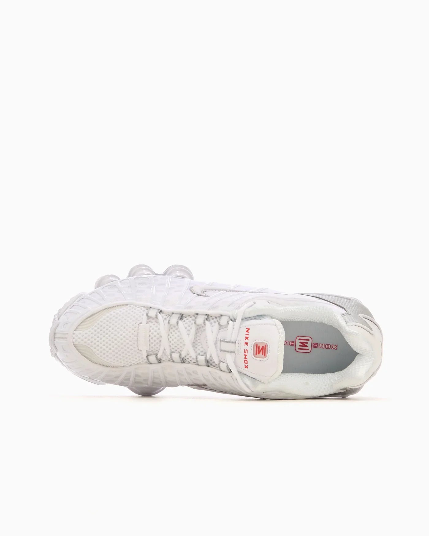 Nike Shox TL Blanc et argent métallique