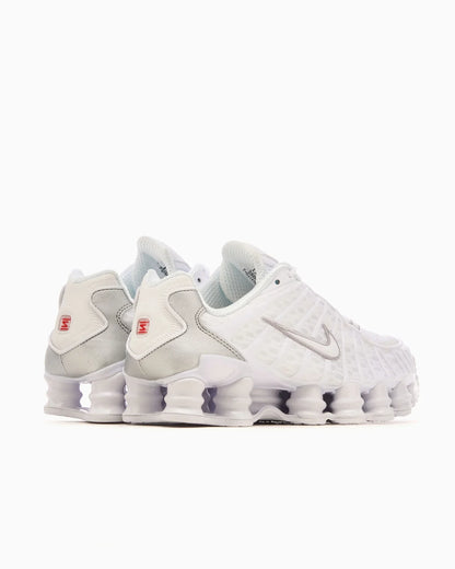 Nike Shox TL Blanc et argent métallique