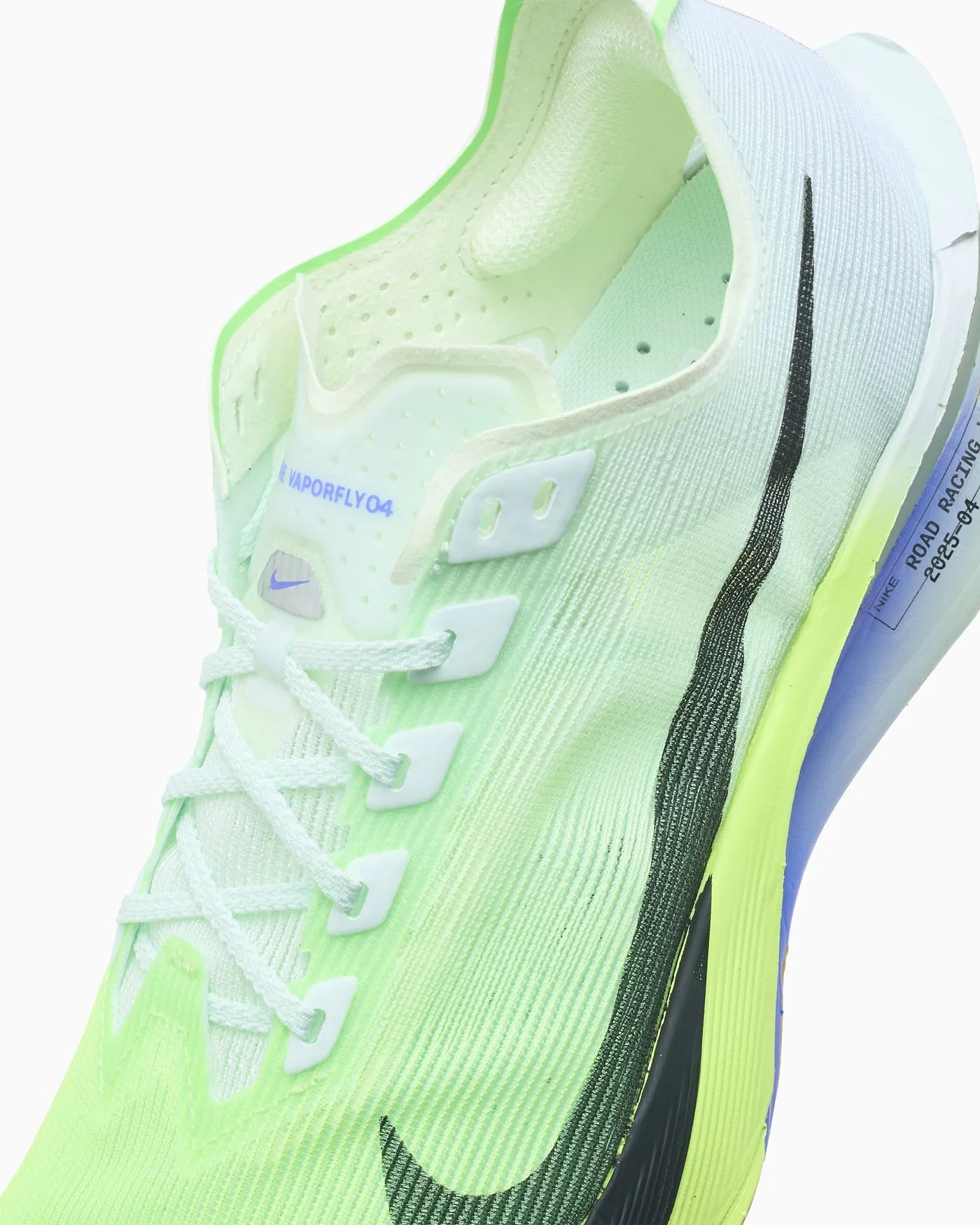 Nike ZoomX Vaporfly Next% 4 Vert pâle Volt saphir