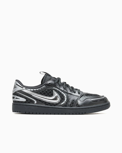 Air Jordan pour femmes 1 Low V3 Méthode de fabrication Noir métallisé argenté