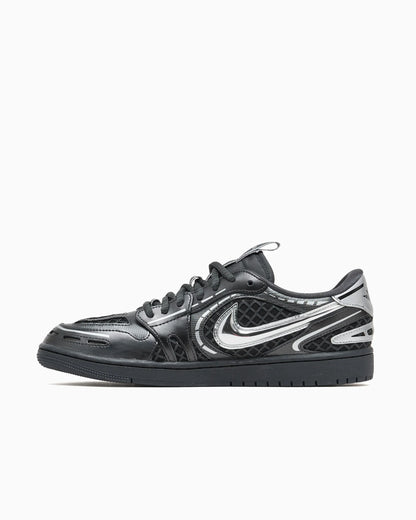 Air Jordan pour femmes 1 Low V3 Méthode de fabrication Noir métallisé argenté